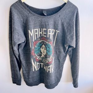 OBEY “Make art not war” crewneck